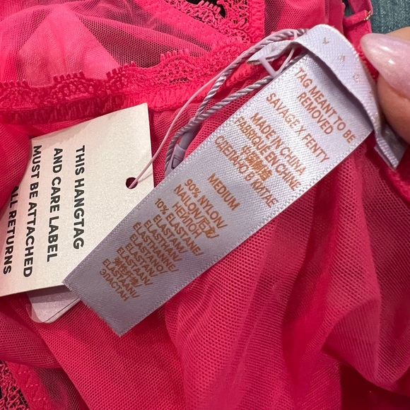 Savage X Fenty Mesh Bra and Undies Set - Picture 4 of 4